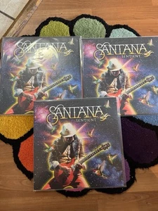 Autographed Signed Carlos Santana Sentient Sentiment Vinyl LP INHAND - Picture 1 of 6