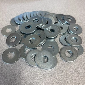 Arandelas planas USS enchapadas en plata - 1/2" - nuevas / sin caja - lote de 50 - Imagen 1 de 1