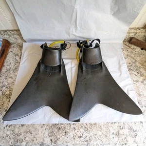 Original Force Fin Swimming Fins Snorkeling Scuba Diving Black Size XL Flippers - Picture 1 of 11