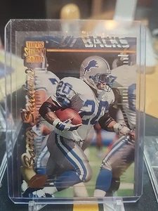 1996 TOPPS STADIUM CLUB CUT BACKS SSP INSERT BARRY SANDERS LAZER DIE-CUT - Picture 1 of 5