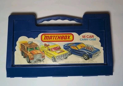 1976 Lesney Matchbox 18 Car Hard Plastic Carry Case W 18 Cars Included Vintage - Image 1 of 4