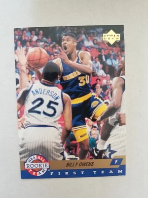 Equipo All-Rookie 1992-93 Upper Deck Billy Owens #AR3 Foto 1 de 2