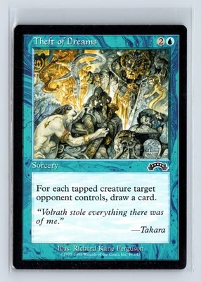 (2x) THEFT OF DREAMS – MTG Magic the Gathering Card – Exodus – Common - Image 1 of 4