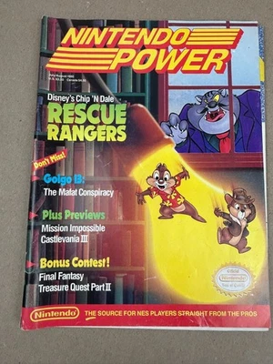 NINTENDO POWER Vol 14 July / August 1990 Rescue Rangers  Poster / Inserts - Image 1 of 4