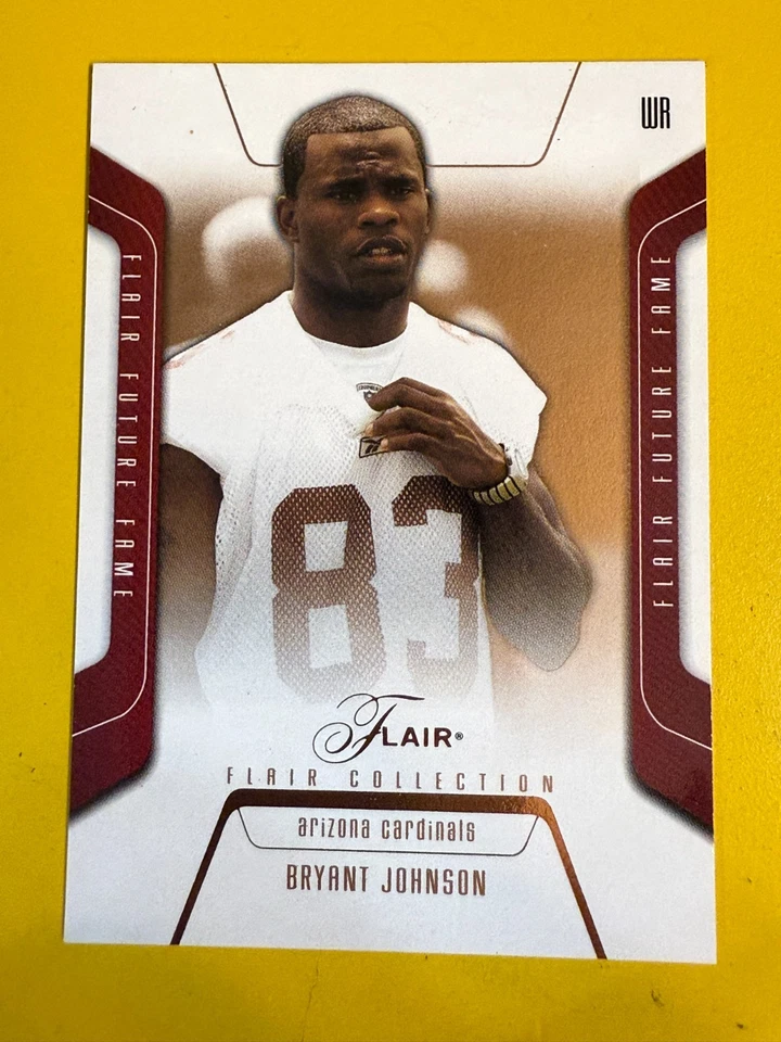 67967 	2003 Flair Collection #98 Bryant Johnson CARDINALS RC 69/125 BK$10 - Image 1 of 3