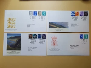 Inglaterra Escocia Gales Irlanda del Norte 1999 conjunto de 4 FDCS REGIONALES #3341 - Imagen 1 de 1