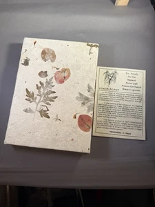 Handmade Paper Unlined Diary Sketchbook 8 x 5” Journal Notebook - Picture 1 of 3