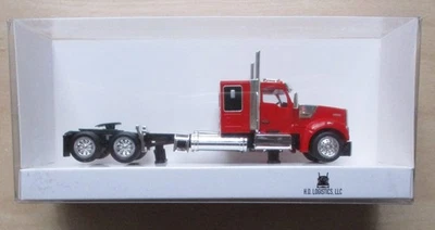 Mini plástico Kenworth W990 rojo techo plano cabina para dormir 1/87 HO Logistics 990083 4" Foto 1 de 2