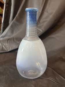 kosta boda bertil vallien Spirit Vase 40133 Blue - Picture 1 of 11
