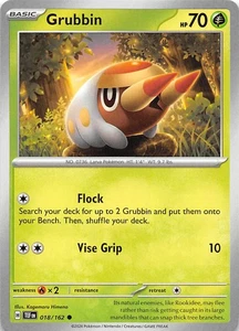 Grubbin 018/162 SV05 Temporal Forces Pokemon 009497 - Picture 1 of 2