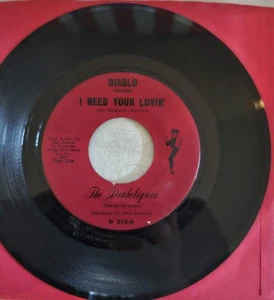 The Diaboliques, Hey Baby / I Need Your Lovin, Diablo Records D 213 - Picture 1 of 2