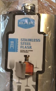 Brite Concepts Stainless Steel Flask 8Oz Capacity NEW Camping Hiking Fishing - Picture 1 of 3