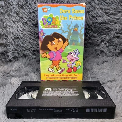 Видеокассета Dora the Explorer, Dora Saves the Prince 2002 Nickelodeon Nick Jr детская - Изображение 1 из 4