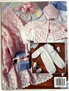 Beautiful Baby Layettes Afghans Coveralls Sacque Booties + Crochet Pattern Book - Picture 1 of 4