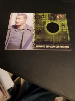 TWENTY FOUR 24 SEASON 5 ROGER CROSS AS CURTIS MANNING C10 COSTUME CARD 038/115 - Image 1 of 2