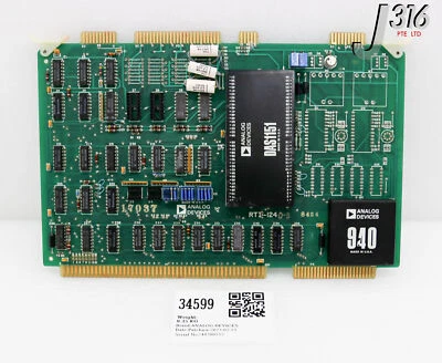 34599 ANALOG DEVICES PCB, A D CONVERTER 3A, RTI-1240-S RTI-124 - Image 1 of 4