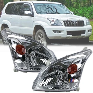 Left & Right Head Light For Toyota Land Cruiser Prado 120 2002-2009 RZJ120 - Picture 1 of 8