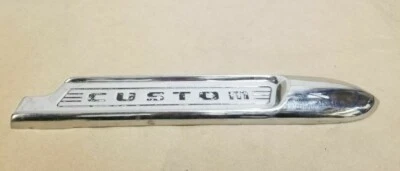 Ford 1950S 1951 guardabarros delantero izquierdo moldura nuevo de stock personalizado acero inoxidable lujo Hot Rod Foto 1 de 4