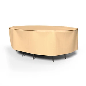 Budge StormBlock Savanna Oval Patio Table and Chairs Combo Cover| Multiple Sizes