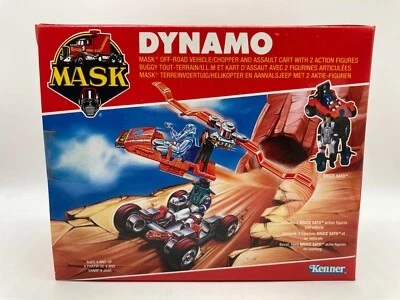 Máscara M.A.S.K Dynamo Vehículo y Figuras En Caja Sellada De Colección Años 80 Sin Caja Juguete Kenner Foto 1 de 4
