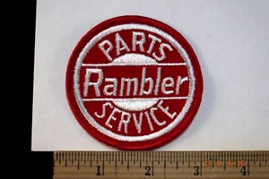 1960s RAMBLER PARTS SERVICE PATCH NOS 3" ROUND AMERICAN MOTORS AMC sew-on - Picture 1 of 1