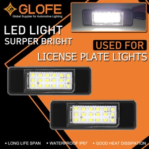 2x For Citroen C3-C6 Peugeot 106/207/307/308/406/407/508 LED License Plate Light - Picture 1 of 7
