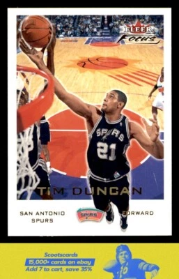 2000 Fleer Focus Tim Duncan    #113 San Antonio Spurs - Image 1 of 2