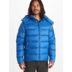 Marmot Men's Stockholm Down Puffy Jacket, Dark Blue/Azure, Size XXL, NWT - Picture 1 of 10