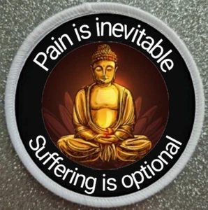 3 Inch Quotes Of Buddha Buddhist Buddhism Iron / Sew on Patch Badge  - Picture 1 of 1