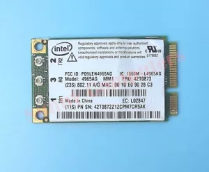 IBM Lenovo Thinkpad Wireless Replacement Card Mini PCI-E 4965AG For T61 X61 X300 - Foto 1 di 2