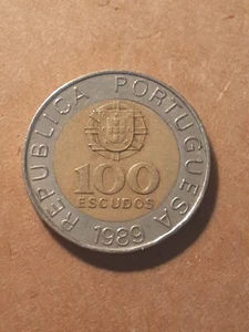 1989 100 ESCUDOS REPUBLICA PORTUGUESA - Picture 1 of 2