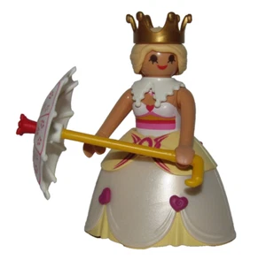 Playmobil Princess w/ yellow dress & sun white umbrella - C44 - Picture 1 of 5
