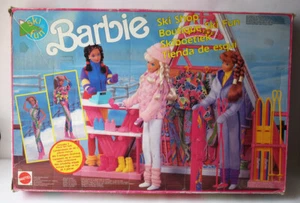 RARO DE COLECCIÓN 1990 BARBIE ESQUÍ DIVERSIÓN TIENDA BOUTIQUE JUEGO MATTEL ¡NUEVO! - Imagen 1 de 7