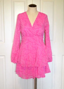 Mini Vestido Jopna Para Mujer Talla S Rosa Estampado Completo Cottagecore Femenino Boho - Imagen 1 de 21