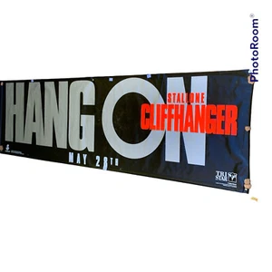 De colección Cliffhanger 1993 10’ X 4’ Película Póster Banner STALLONE Teatro Anuncio Promoción - Imagen 1 de 12