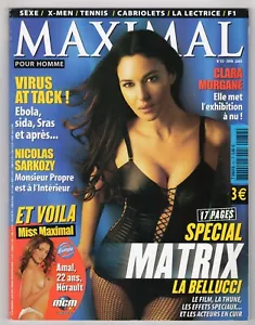 French Maxim 32 Monica Bellucci Amy Weber 2003 Miss Maximal Amal Matrix Reloaded - Picture 1 of 1