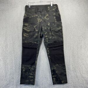 Survial Tactical Gear Pants Men's Small Green Black Cargo Camo Camouflage