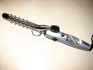 CONAIR Steam N Shine 3/4" SPIRAL HOT CURLING IRON MIST DUAL VOLTS TRAVEL MI.18C - Picture 1 of 3