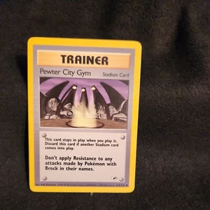 Trainer Pewter City Gym 115/132 Gym Heroes Pokemon Card Uncommon - Picture 1 of 2