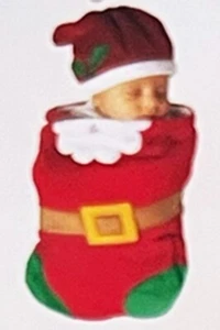 Baby Christmas Photography Props Photo Outfits Santa Set Costume Xmas Newborn - Picture 1 of 14