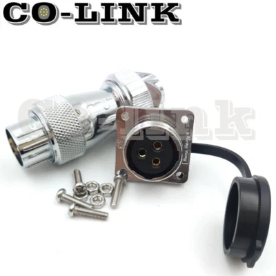 3pin WS20 Waterproof Connector IP67 10A Industrial Aviation Connector Male Femal - Image 1 of 4