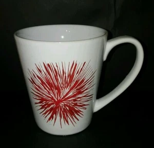Starbucks 2014 11 oz Holliday Christmas Coffee Mug Cup Red Starburst  - Picture 1 of 3
