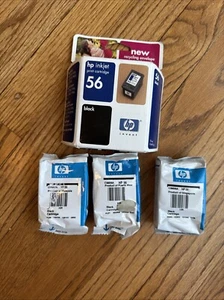 NEW Genuine HP 56 Black Ink Cartridge C6656 Lot Of 4 - Picture 1 of 6