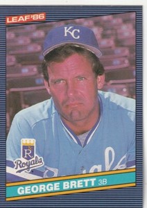FREE SHIPPING-MINT-1986 Leaf Canadian George Brett #42 ROYALS