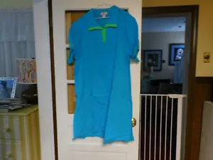 CAMISA DE NOCHE WESTSIDE ROPA COMPANY TALLA GRANDE 3X CUBIERTA DE PLAYA TURQUESA NUEVA CON ETIQUETAS - Imagen 1 de 5
