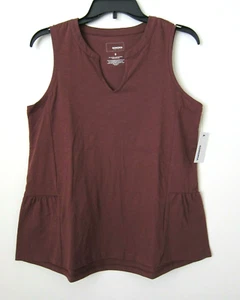 Sonoma Tank Top Women Small Red Blouse V-Neck Sleeveless Pullover Tee T-Shirt - Picture 1 of 3