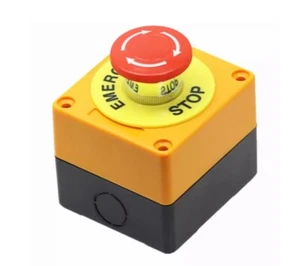 Botón Válvula de Parada Combustible Emergencia Seta Rojo Interruptor AC 660V 10A - Imagen 1 de 3