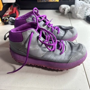 Under Armour Fat Tire Hiking Boots Size Youth 6 Womens 7.5 Purple Michelin - Picture 1 of 7