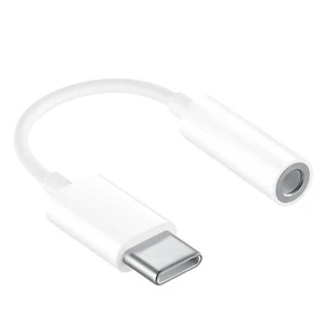Adapter audio USB TYP-C na gniazdo słuchawkowe 3,5 mm do ZTE Nubia Z17 mini S biały - Zdjęcie 1 z 8