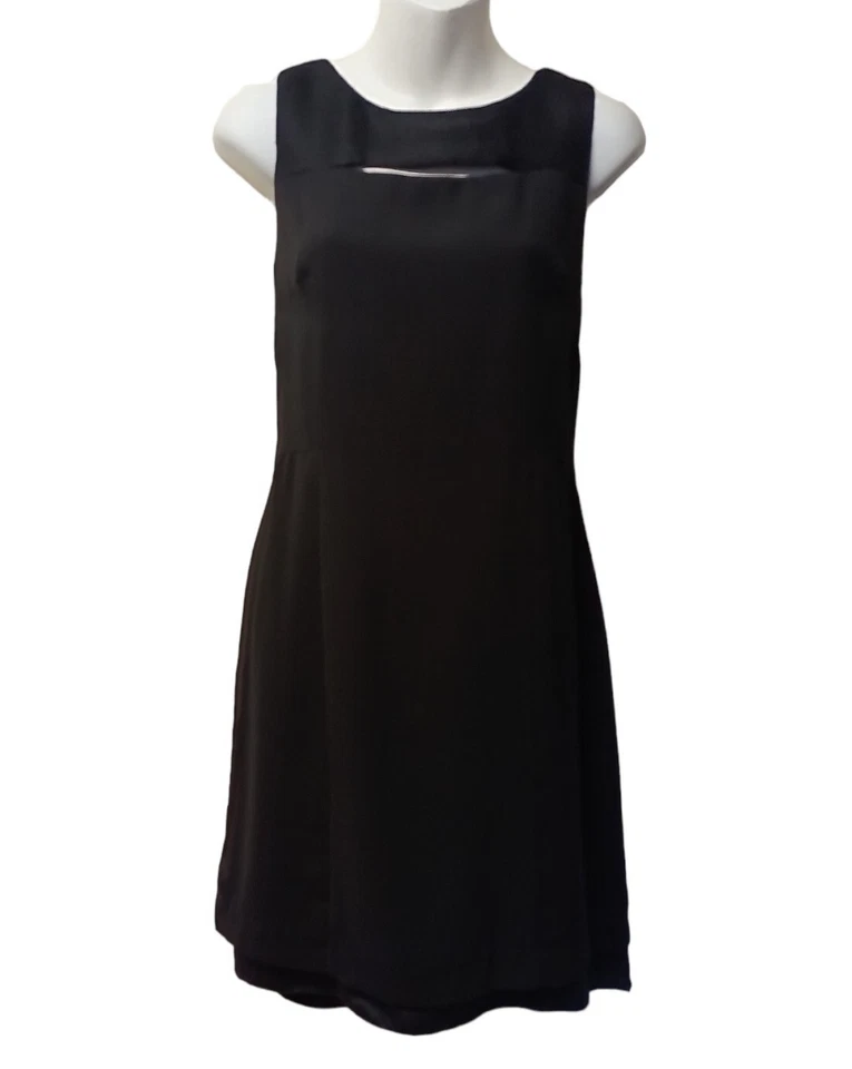 Vestido para mujer Rag & Bone negro recorte malla escote sin mangas talla: 4 Foto 1 de 4